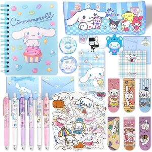Cinnamoroll Stationery Set with Pens and Stickers
